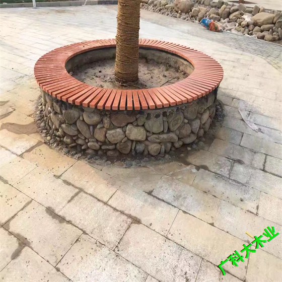 弧形圍樹座椅花箱