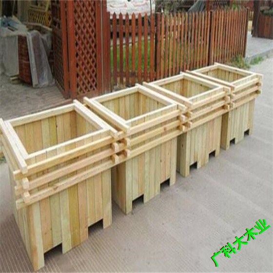 防腐木花箱、防腐木花池