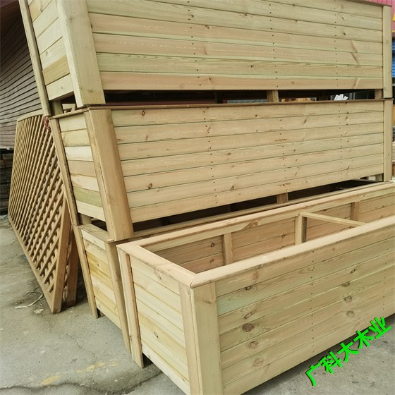 太原實木花池制作